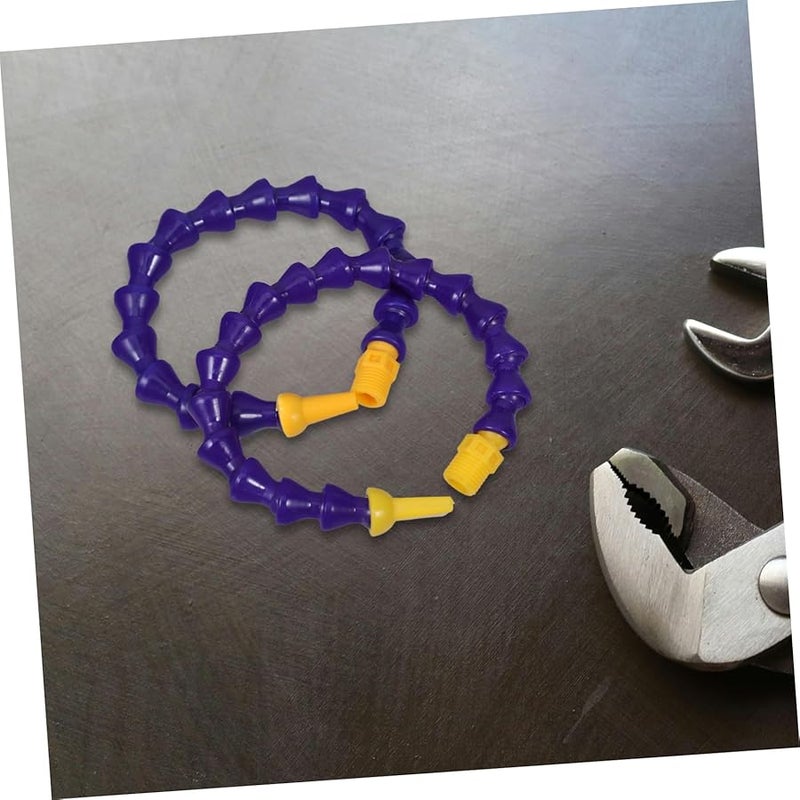 2 قطعة من خرطوم سائل التبريد البلاستيكي المرن لمخرطة آلة الطحن أنبوب الماء والزيت 10 مم - Image 5