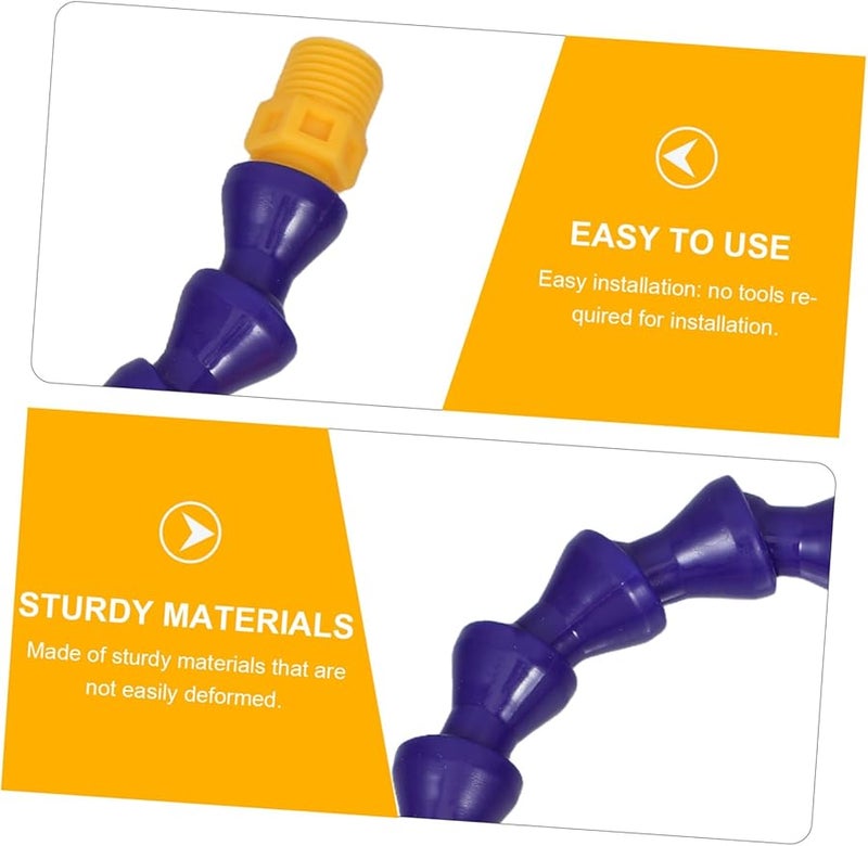 2 قطعة من خرطوم سائل التبريد البلاستيكي المرن لمخرطة آلة الطحن أنبوب الماء والزيت 10 مم - Image 4