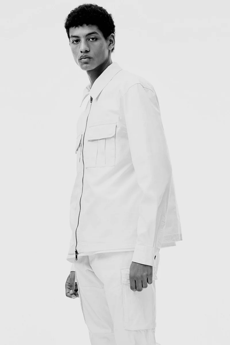اتش اند ام Regular Fit Twill overshirt