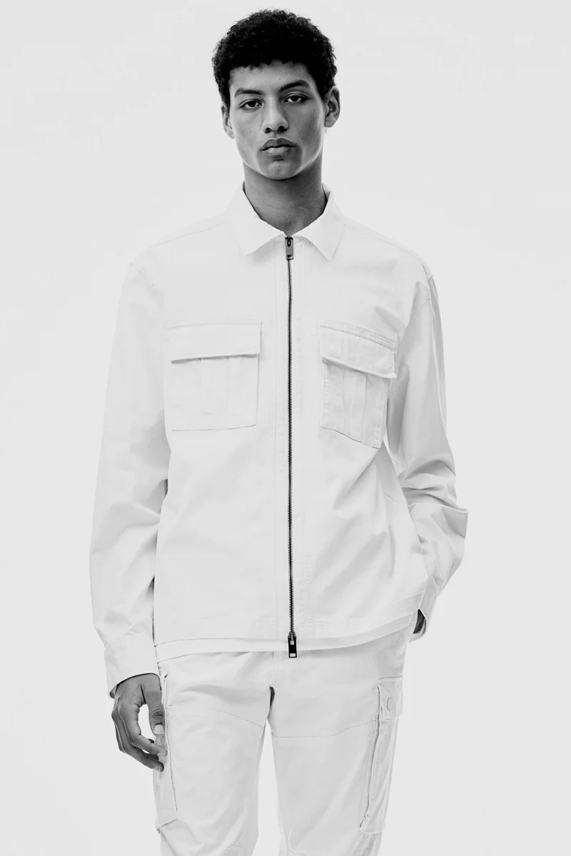 اتش اند ام Regular Fit Twill overshirt