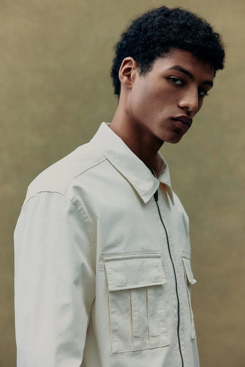 اتش اند ام Regular Fit Twill overshirt