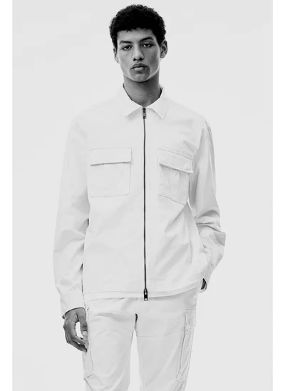 اتش اند ام قميص تويل بقصة عادية