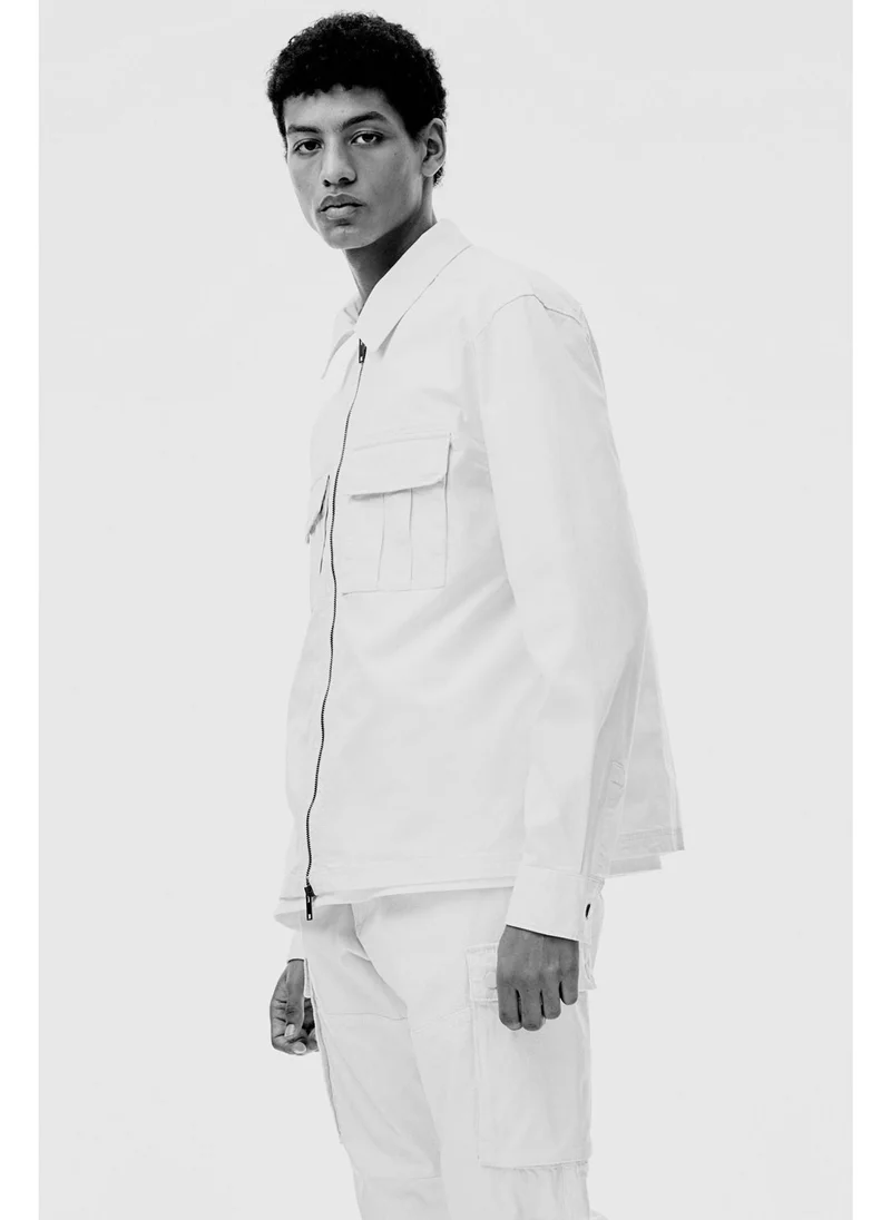اتش اند ام Regular Fit Twill overshirt