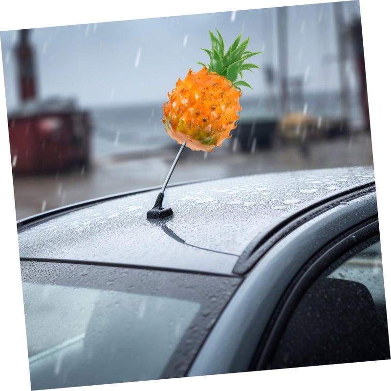Yellow Pineapple Car Roof Antenna Topper Vehicle Auto Supply Decoration - Image 5