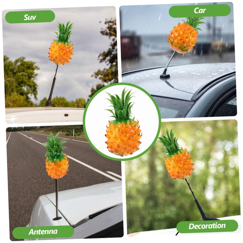 Yellow Pineapple Car Roof Antenna Topper Vehicle Auto Supply Decoration - Image 4
