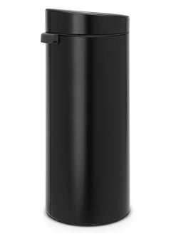 brabantia Touch Bin 30L, Plastic Inner Bucket - Matt Black  - Image 1