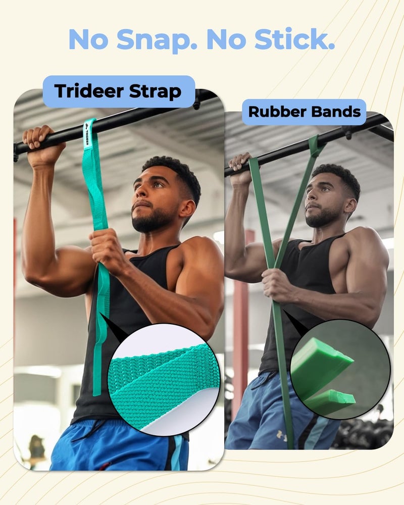 Trideer Stretching Strap Yoga Strap for Physical Therapy, 10 Loops Yoga Straps for Stretching, Non-Elastic Stretch Strap for Pilates, Exercise, Stretch Band for Women & Men - Image 3