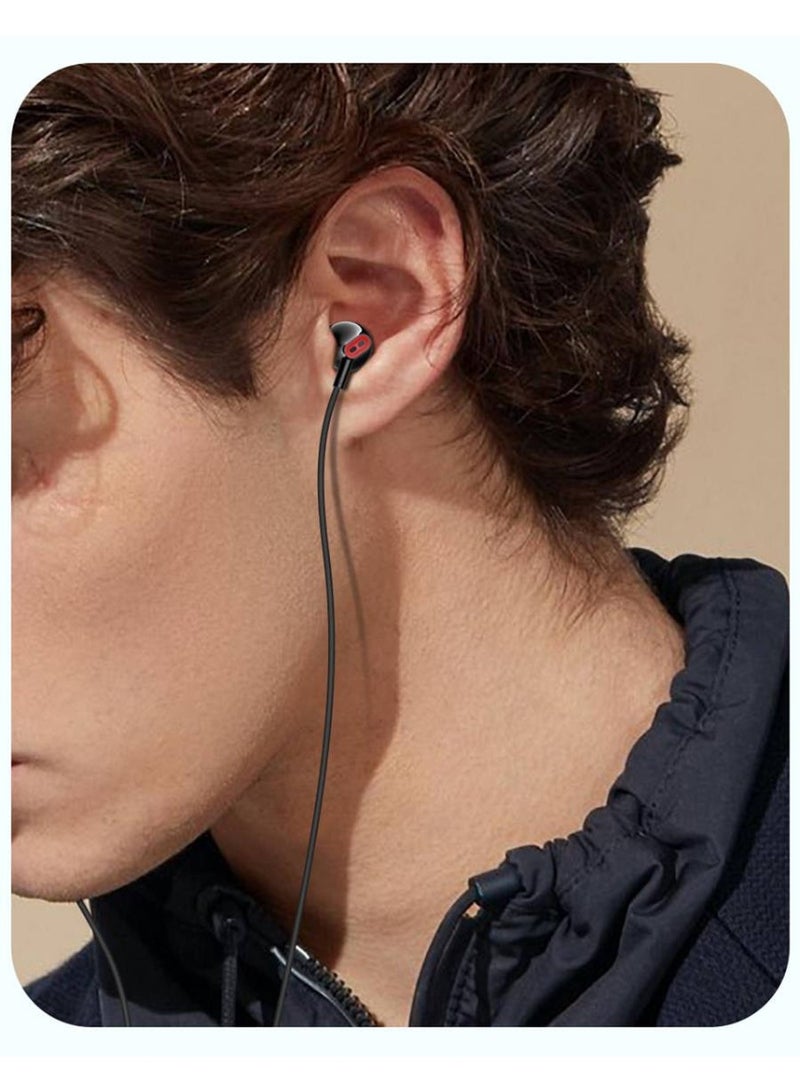 إكس أو سماعات أذن سلكية EP58 مزودة بمدخل AUX مقاس 3.5 مم، وميكروفون مدمج وتحكم في السلك، وكابل TPE مانع للتشابك بطول 1.2 متر، وتصميم خفيف الوزن، وصوت ستيريو واضح، ومتوافقة مع الهواتف الذكية والأجهزة اللوحية - لون أبيض - Image 4