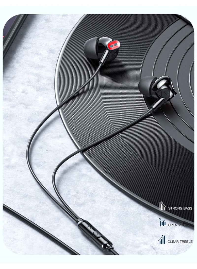 إكس أو سماعات أذن سلكية EP58 مزودة بمدخل AUX مقاس 3.5 مم، وميكروفون مدمج وتحكم في السلك، وكابل TPE مانع للتشابك بطول 1.2 متر، وتصميم خفيف الوزن، وصوت ستيريو واضح، ومتوافقة مع الهواتف الذكية والأجهزة اللوحية - لون أبيض - Image 3