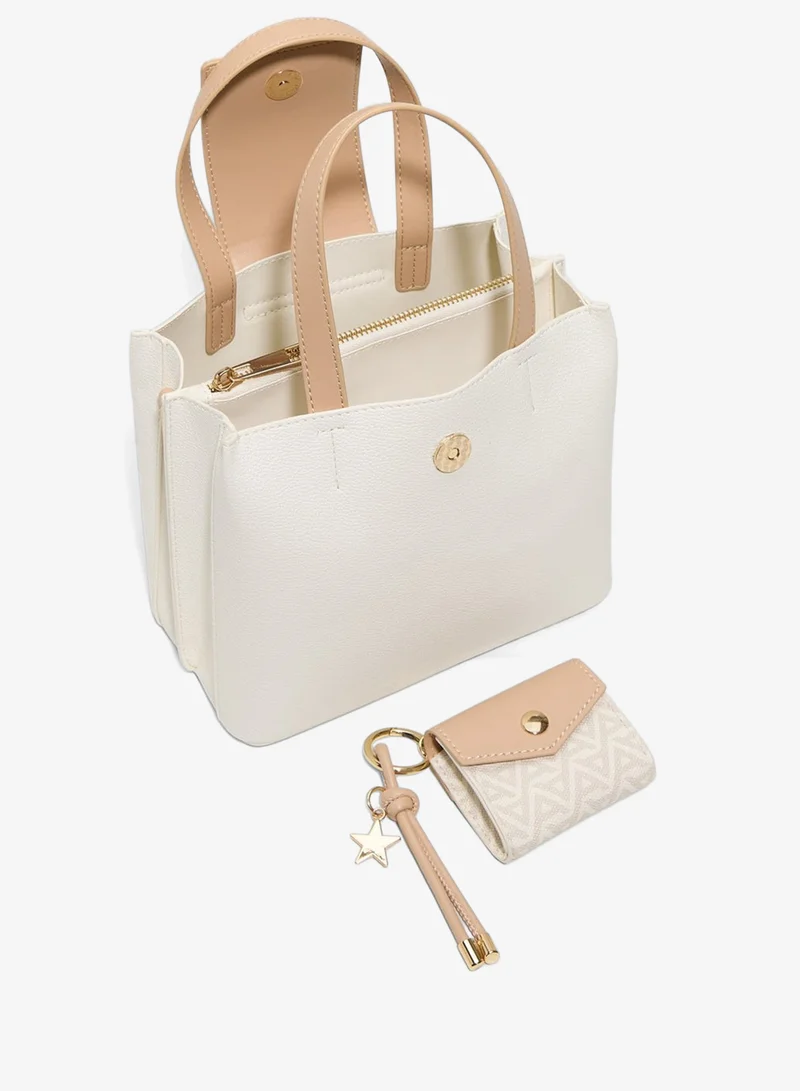 ALDO  CALIORA Textured Satchel Bag for Women | Best Price UAE