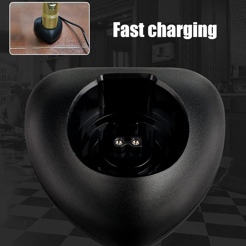 klarako Hair Clippers Charging Stand, Vertical Clipper Charging Dock Storage Station Base, Quick Charging Socket for 8700 787 Electric Hair Clippers (Black) - Image 4