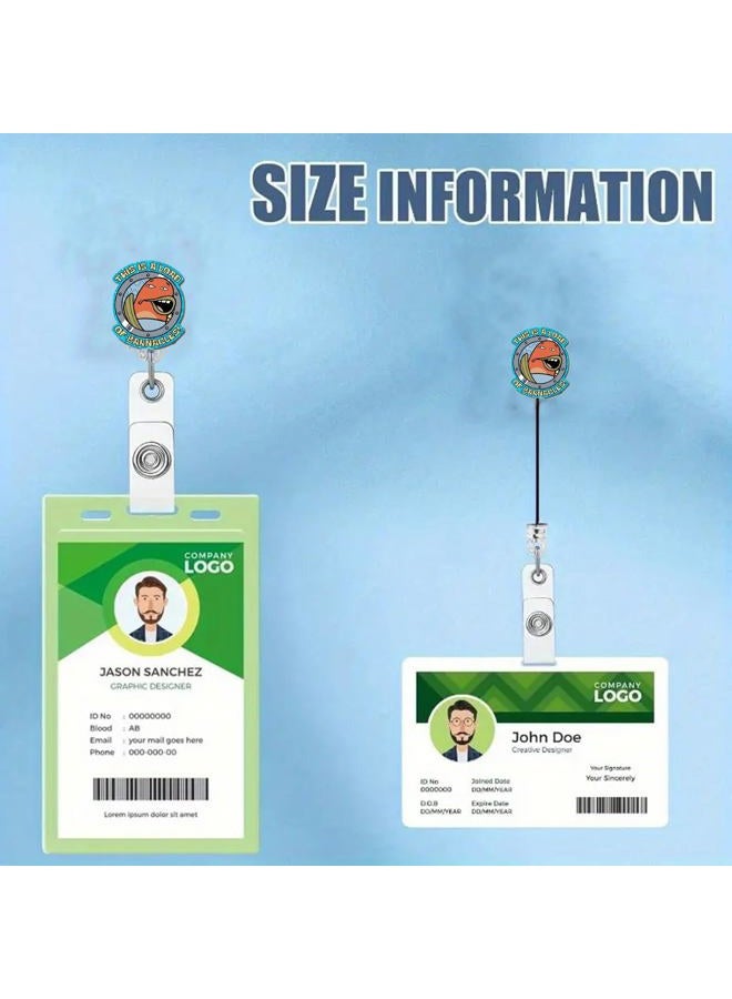 This is A Load of Barnacles Funny Badge Reel Retractable Acrylic Badge Clip for Nurse Doctor & Nursing Student Cuter Nurse ID Name Tag Badge Holder with Alligator Clip - Image 3