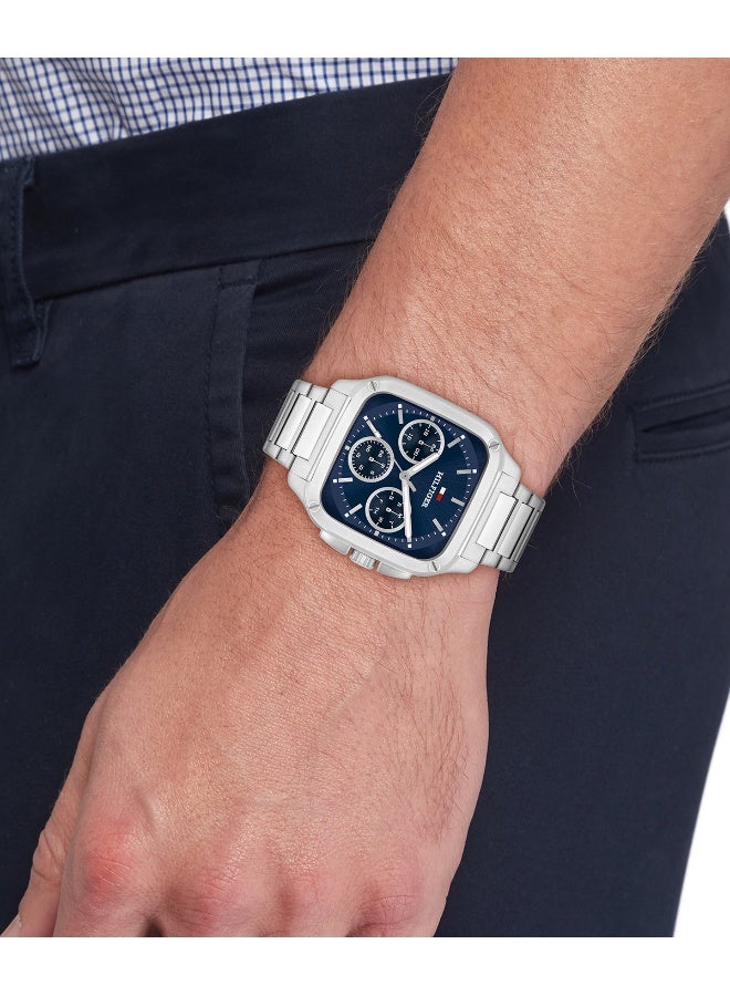 Tommy Hilfiger Men's Quartz Watch with Blue Dial and Stainless Steel Bracelet - 1792222 - Image 4