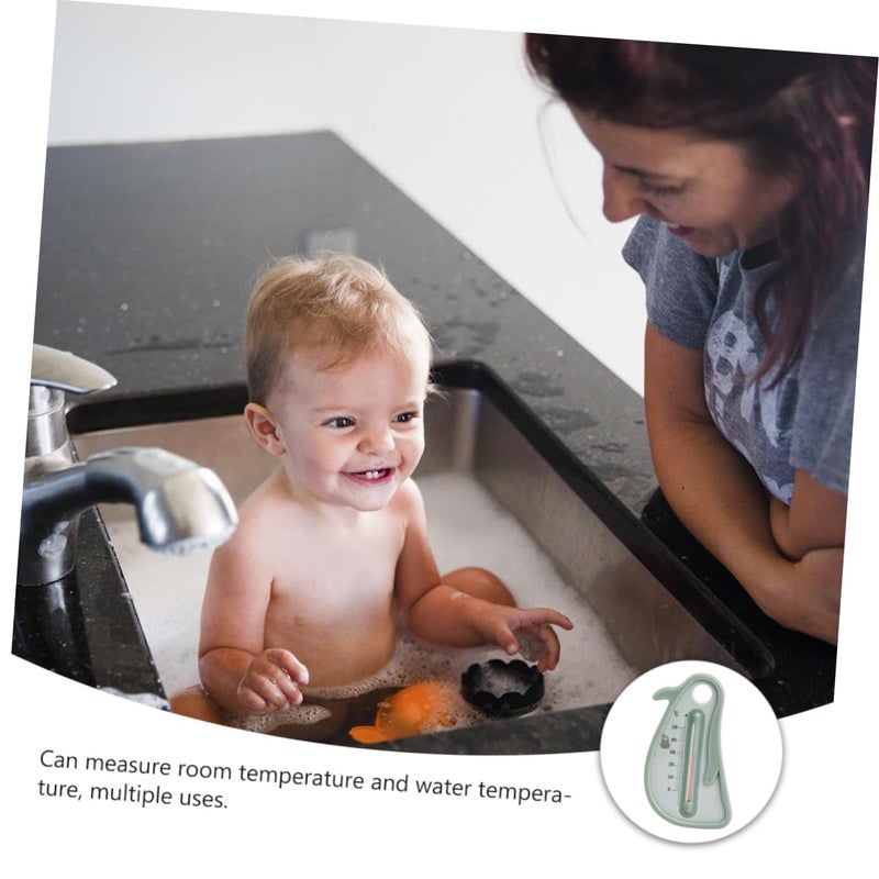Penguin Baby Bath Tub With Floating Thermometer Waterproof Child Friendly For Newborns Random Color - Image 3