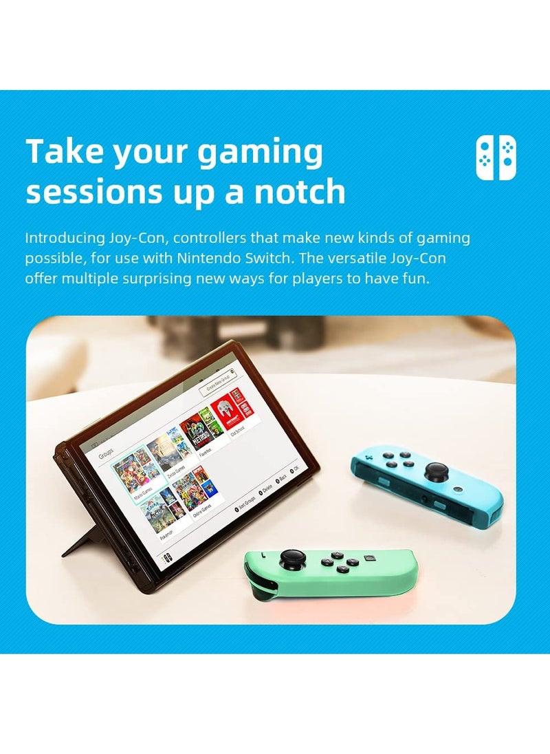 Generic - Wireless Joy-Con Controllers for Nintendo Switch, L/R Replacement Compatible with Switch/Lite/OLED, Joystick with Wake-up, Screenshot, and Dual Vibration (Light Blue) - Image 1