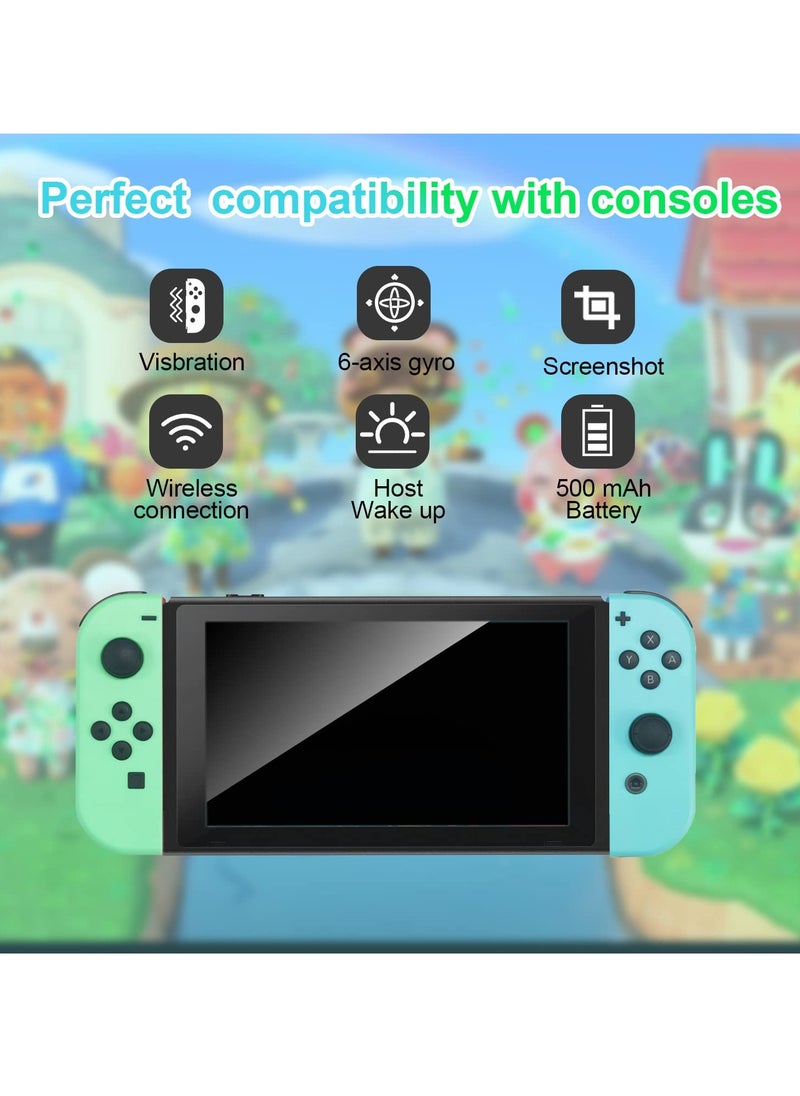 Generic - Wireless Joy-Con Controllers for Nintendo Switch, L/R Replacement Compatible with Switch/Lite/OLED, Joystick with Wake-up, Screenshot, and Dual Vibration (Light Blue) - Image 1
