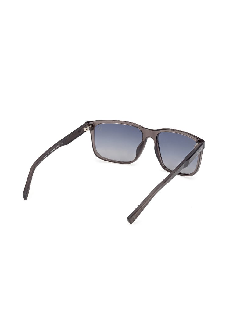 TIMBERLAND FULL RIM MALE SQUARE GREY INJECTED SUNGLASSES - Image 5