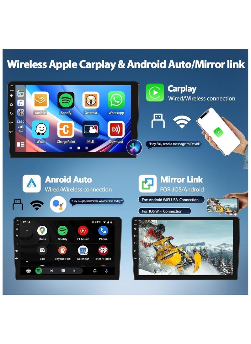 SHEZA STAR - Android Car Stereo for Nissan X Trail 2021-2023 6GB RAM 128GB ROM Support SIM Card, Carplay, Mirror Link Wi-Fi BT, Radio GPS Navigation, 10 Inch IPS Touch Screen with AHD Camera Included - Image 1