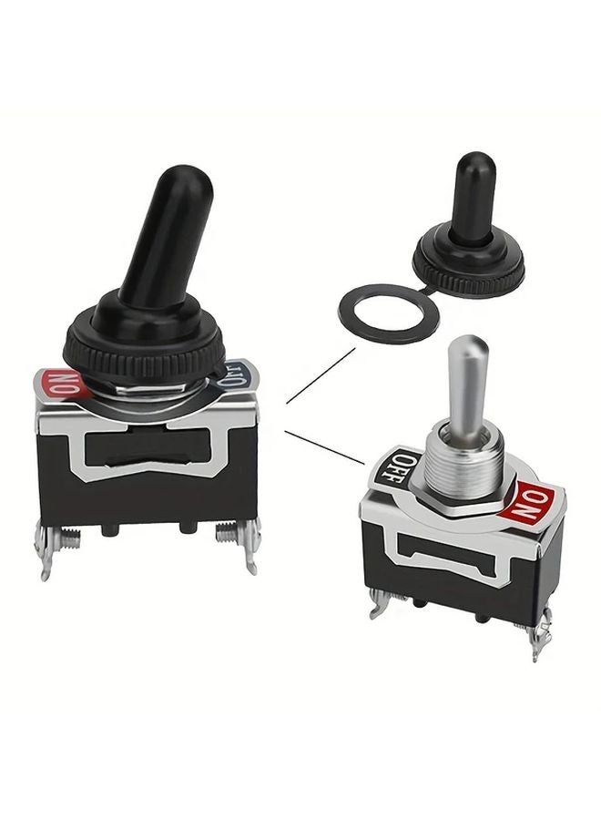 6 قطع مفاتيح تبديل بحرية متينة SPST SPDT 15 أمبير 250 فولت للتثبيت في اللوحات للقوارب واليخوت - Image 4