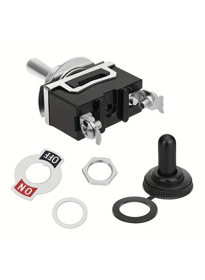 6 قطع مفاتيح تبديل بحرية متينة SPST SPDT 15 أمبير 250 فولت للتثبيت في اللوحات للقوارب واليخوت - Image 3