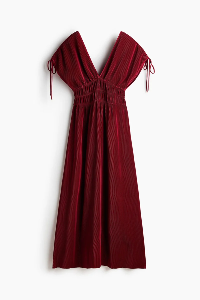 H&M  Crinkled drawstring-detail dress for Women | Best Price UAE