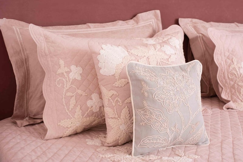 CASA AMI CASA AMI Blair Bedcover Set 1 bedcover 2 Pillow Covers and 2 Cushion Covers Suitable for King and Queen Beds Fabric Linen  - Image 3