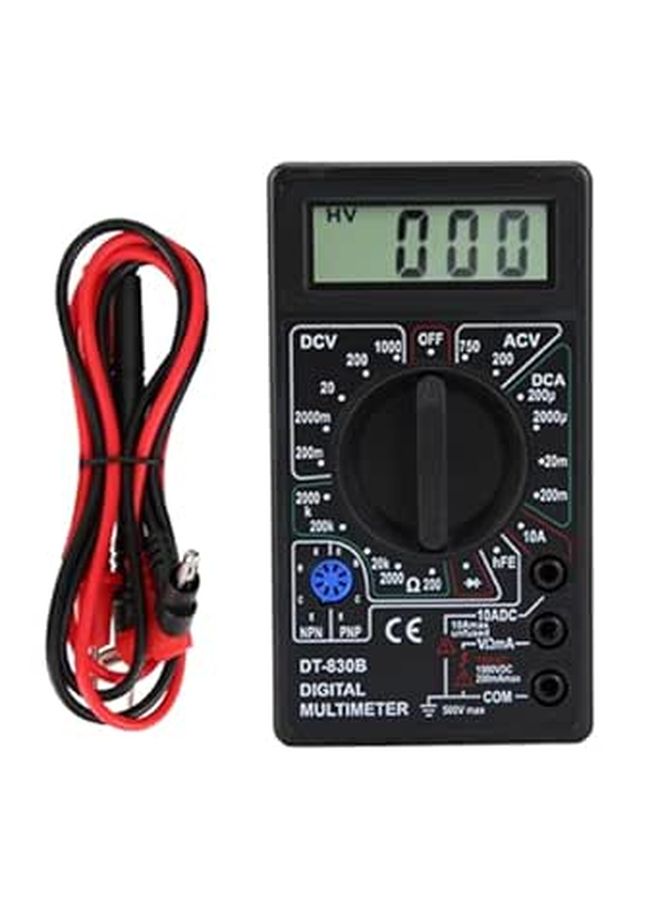 مقياس متعدد رقمي محمول متعدد الوظائف مزود بشاشة LCD طراز DT830B، مخصص لاختبار الإلكترونيات والسيارات. - Image 1