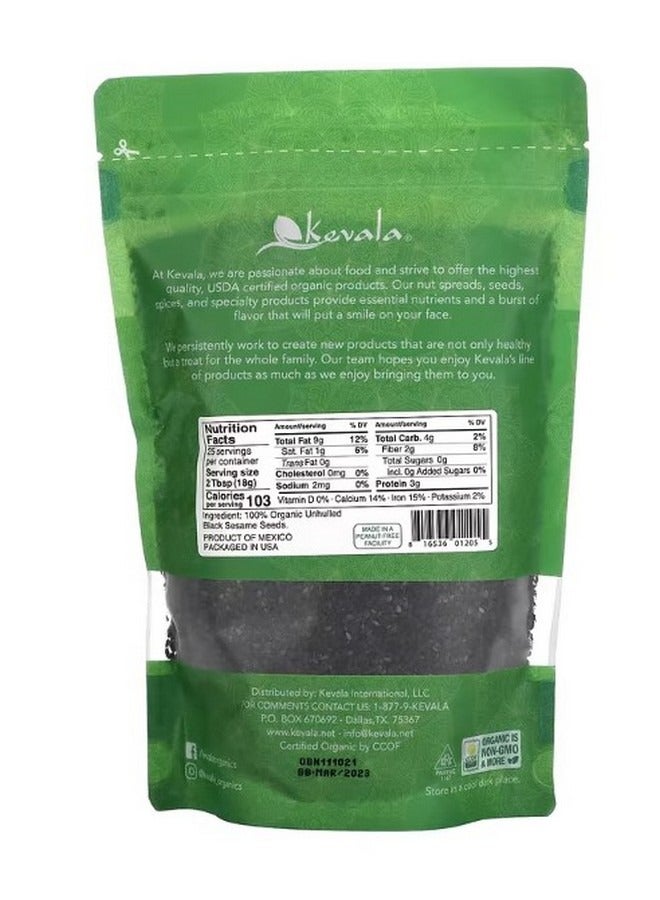 Kevala Organic Black Sesame Seeds Raw Unhulled 16 oz 454 g - Image 2