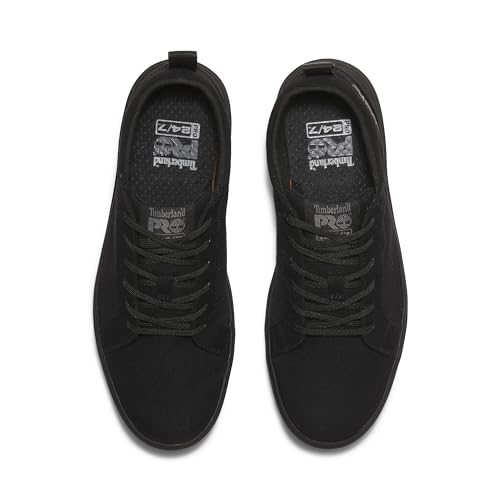 Timberland حذاء عمل تيمبرلاند برو للجنسين بربانك أوكسفورد ذو رأس ناعم ومقاوم للانزلاق، أسود، 10.5M - Image 2