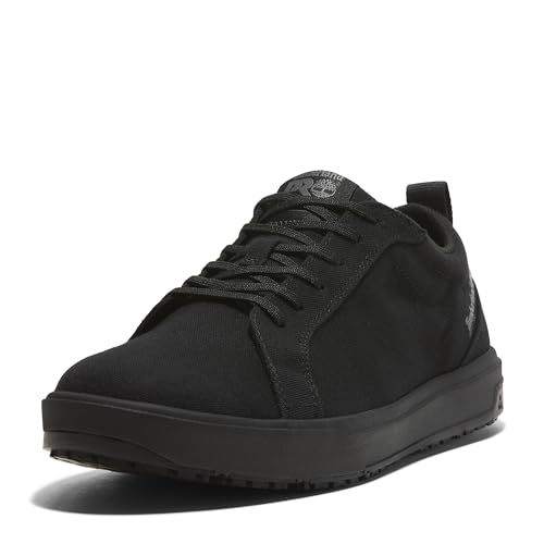 Timberland حذاء عمل تيمبرلاند برو للجنسين بربانك أوكسفورد ذو رأس ناعم ومقاوم للانزلاق، أسود، 10.5M - Image 1