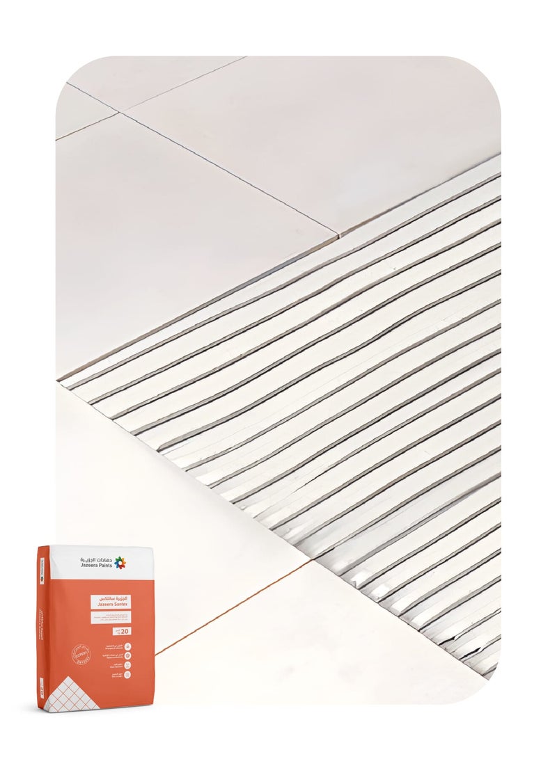 Jazeera Paints Santex Porcelain and Tile Adhesive Package 20kg - Image 2