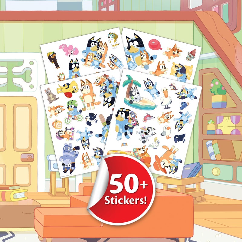 Crayola Bluey Color & Sticker Activity, Coloring Pages, 32 Count, Gift for Kids, Ages 3, 4, 5, 6 - Image 3