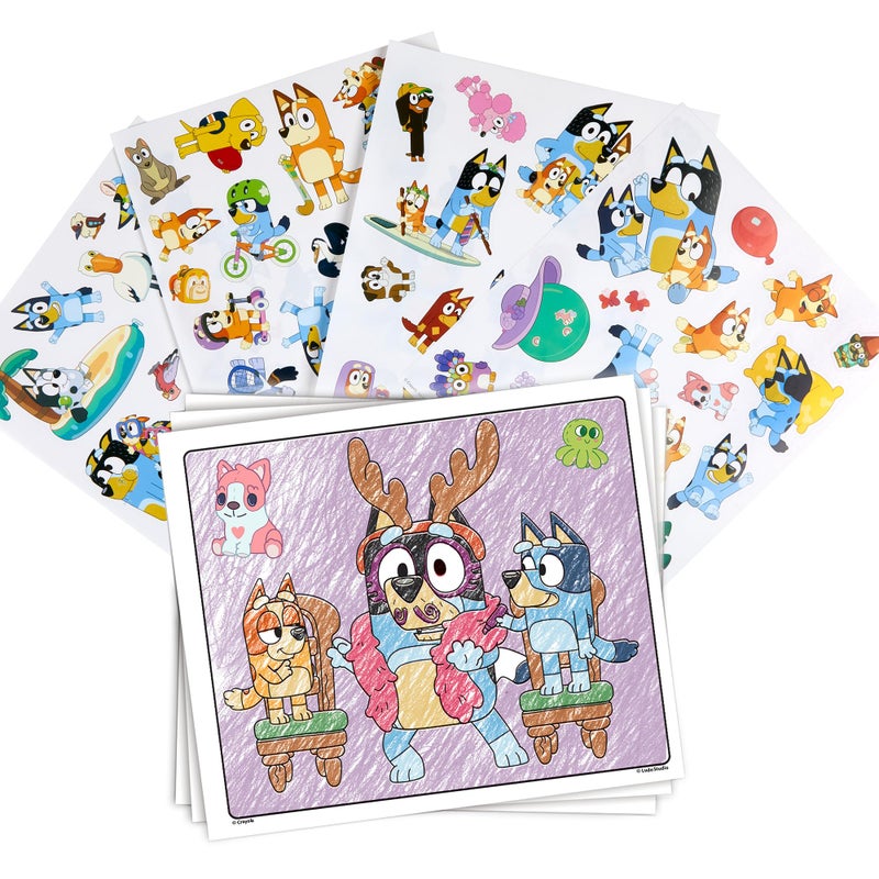 Crayola Bluey Color & Sticker Activity, Coloring Pages, 32 Count, Gift for Kids, Ages 3, 4, 5, 6 - Image 4
