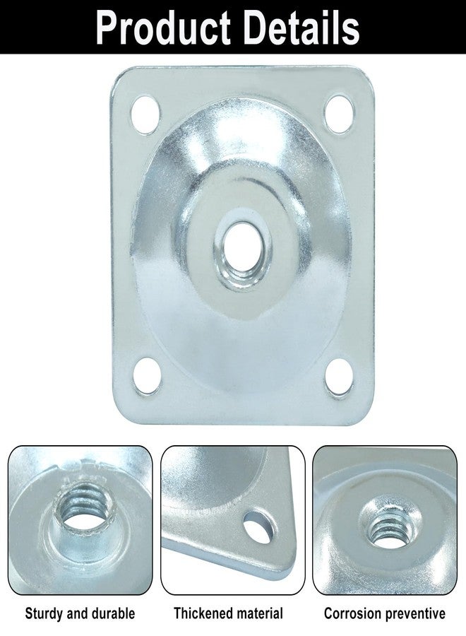 Murtenze 4 Pack Leg Mounting Plates, 5/16"(M8) Mounting T-Plates with Hanger Bolts, Screws Strengthen Furniture Repair for Sofa/Couch/Seat(Silver) - Image 5