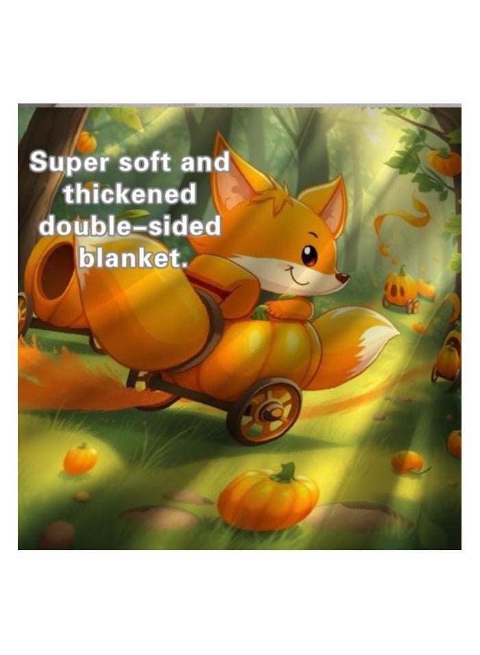 general Children's or student cartoon flannel thin blanket (warm and comfortable, suitable for sleep, games) 100cm*150cm - 1076 - Image 1