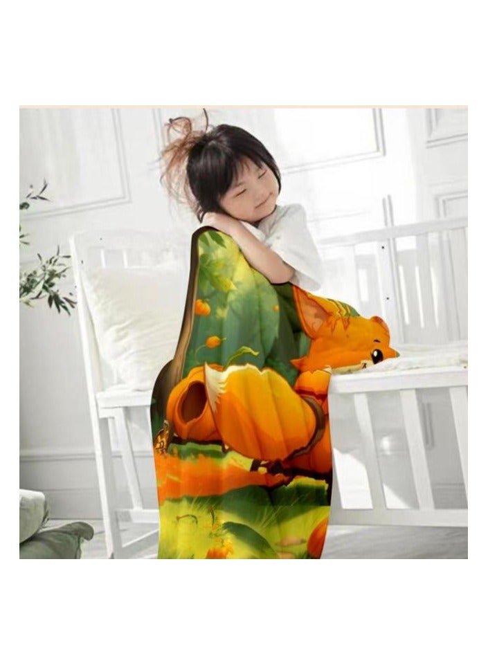 general Children's or student cartoon flannel thin blanket (warm and comfortable, suitable for sleep, games) 100cm*150cm - 1076 - Image 3