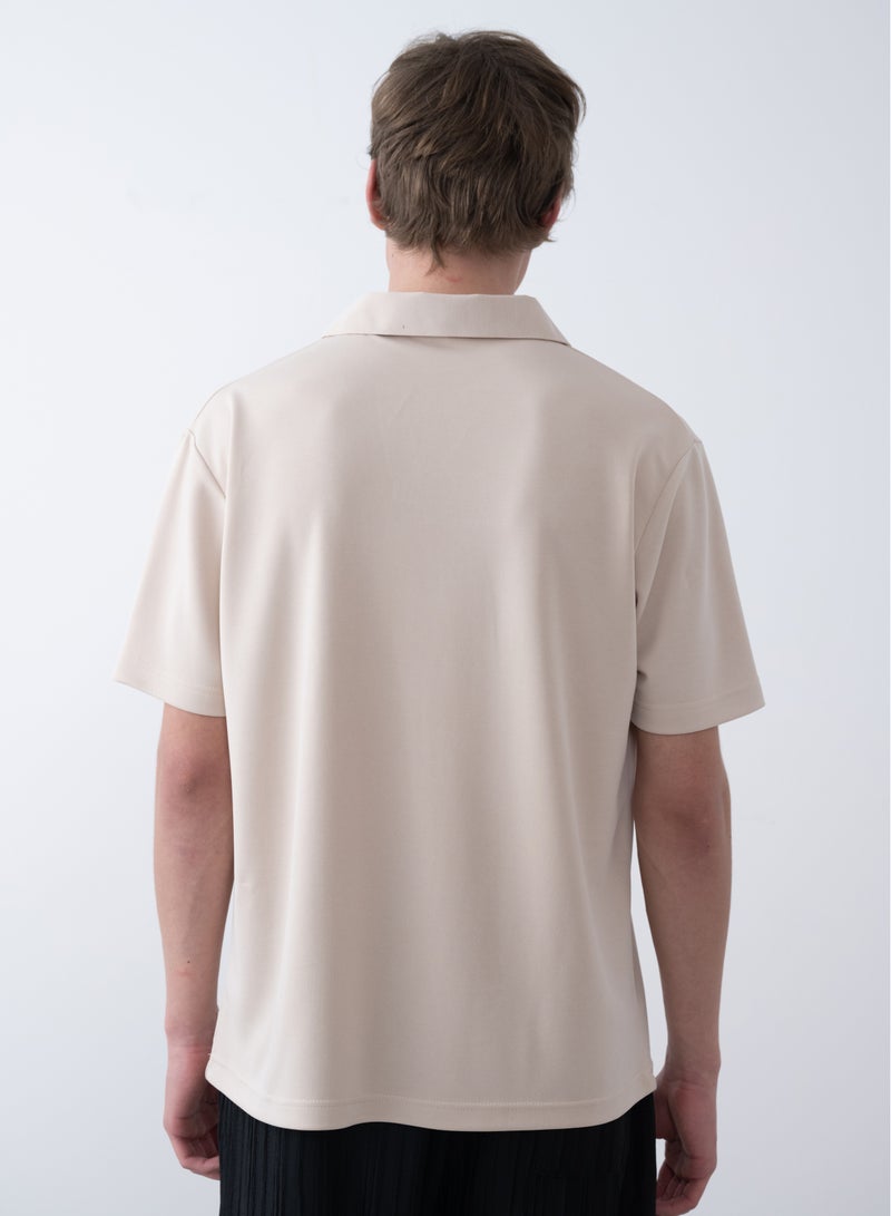 Marrakech Short Sleeves Polo Shirt for Men - Beige - Image 2