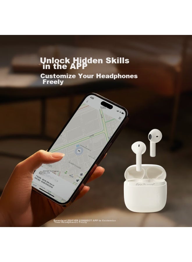 Walker Flower Edifier Hua Zai Zero Air Wireless Bluetooth Earphones, Semi In-ear Headphones, Bluetooth 5.3, Compatible With Apple, Huawei, Xiaomi Pink - Image 5