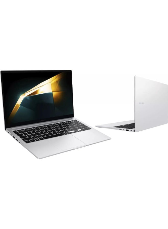 سامسونج لابتوب جالاكسي بوك 4 للأعمال بشاشة 15.6 بوصة بدقة Full HD، مع معالج كور 7/ذاكرة RAM سعة 16 جيجابايت/قرص SSD سعة 512 جيجابايت/رسومات إنتل إيريس XE/ويندوز 11 برو باللون الفضي الإنجليزي/العربي - Image 2