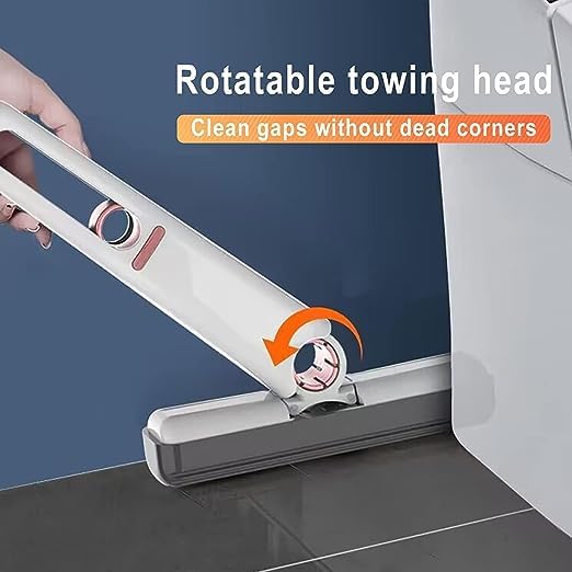 BRIGHTZONE Portable Mini Sponge Mop Household Desktop Glass Cleaning Mop Bathroom Crevice Absorbent Mop HandsFree Lazy Replaceable Mop Head Standard - Image 2