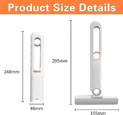BRIGHTZONE Portable Mini Sponge Mop Household Desktop Glass Cleaning Mop Bathroom Crevice Absorbent Mop HandsFree Lazy Replaceable Mop Head Standard - Image 4