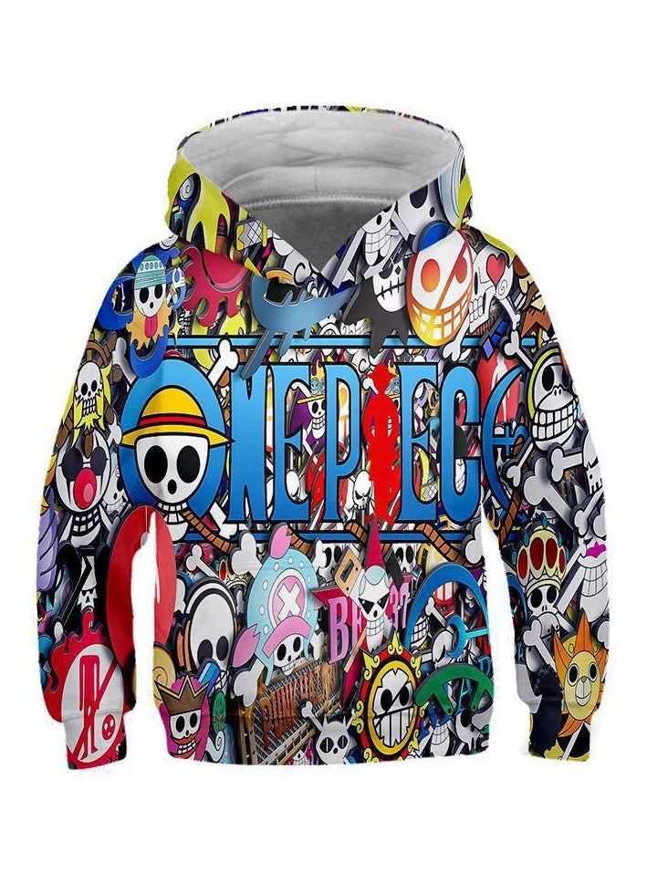 KUYING New One Piece Printed Loose Hooded Sweatshirt  - Image 1