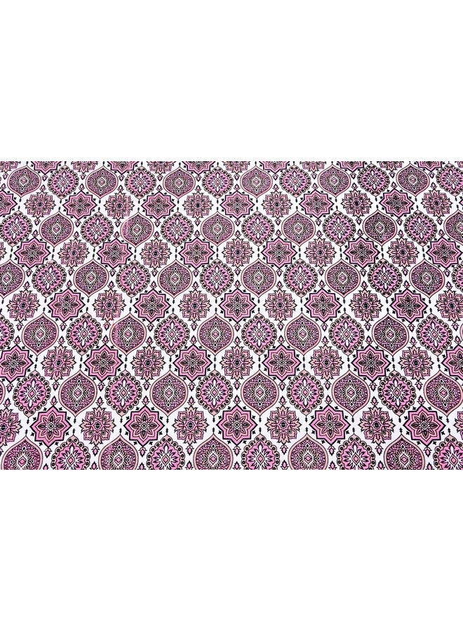 EasyGoods® 240 TC Cotton Bedsheet for Double Bed -Pink Mandla|Ethnic34 Bedsheet King Size Bed Cotton|King Size Bedsheet|Double Bedsheet with 2 Pillow Covers 90x108 Inch|Handcrafted Bed Sheets - Image 4