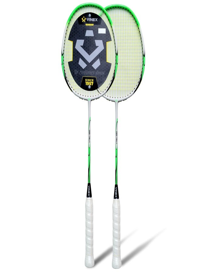 Vinex VTEC 550 Aluminium Strung Badminton Racquet | Lightweight & Durable | Powerful Smash Control | Blue | Ideal for Beginners & Intermediate Players (Pack of 1) - Image 2