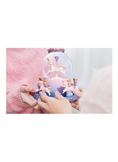 SYOSI Snow Globe Carousel Music Box with Color Changing LED Lights Plays 6 Songs Like Castle in The Sky Rotating 5 Horses Musical Birthday Gift for Kids Girls Women  - Image 4