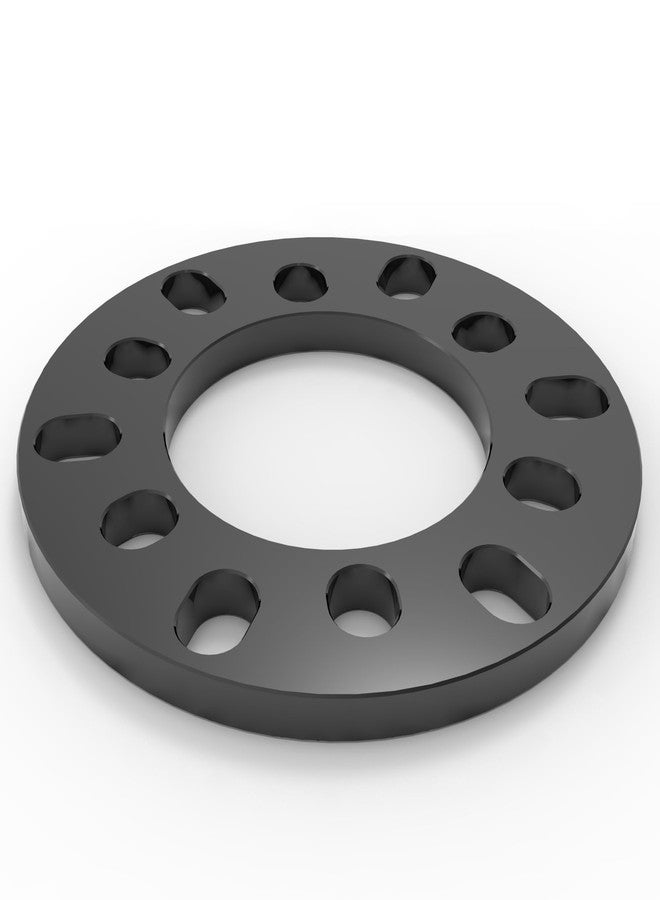 WHEEL CONNECT Wheel Spacer, 10mm Thickness(3/8inch), Fit 6 Lugs Pattern 6x114.3, 6x120, 6x127, 6x130, 6x132, 6x135, 6x139.7,Forged 6061 Aluminum, Anodised Black Surface, Pack of 2. - Image 4
