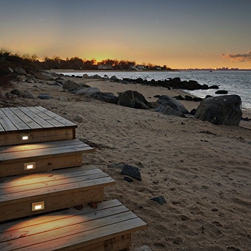 WAC Lighting WAC Landscape Lighting, LEDme 120V LED Horizontal Indoor and Outdoor Step and Wall Light 3000K Built-in LED in White - Image 2