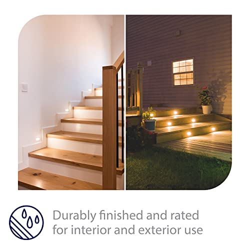 WAC Lighting WAC Landscape Lighting, LEDme 120V LED Horizontal Indoor and Outdoor Step and Wall Light 3000K Built-in LED in White - Image 5