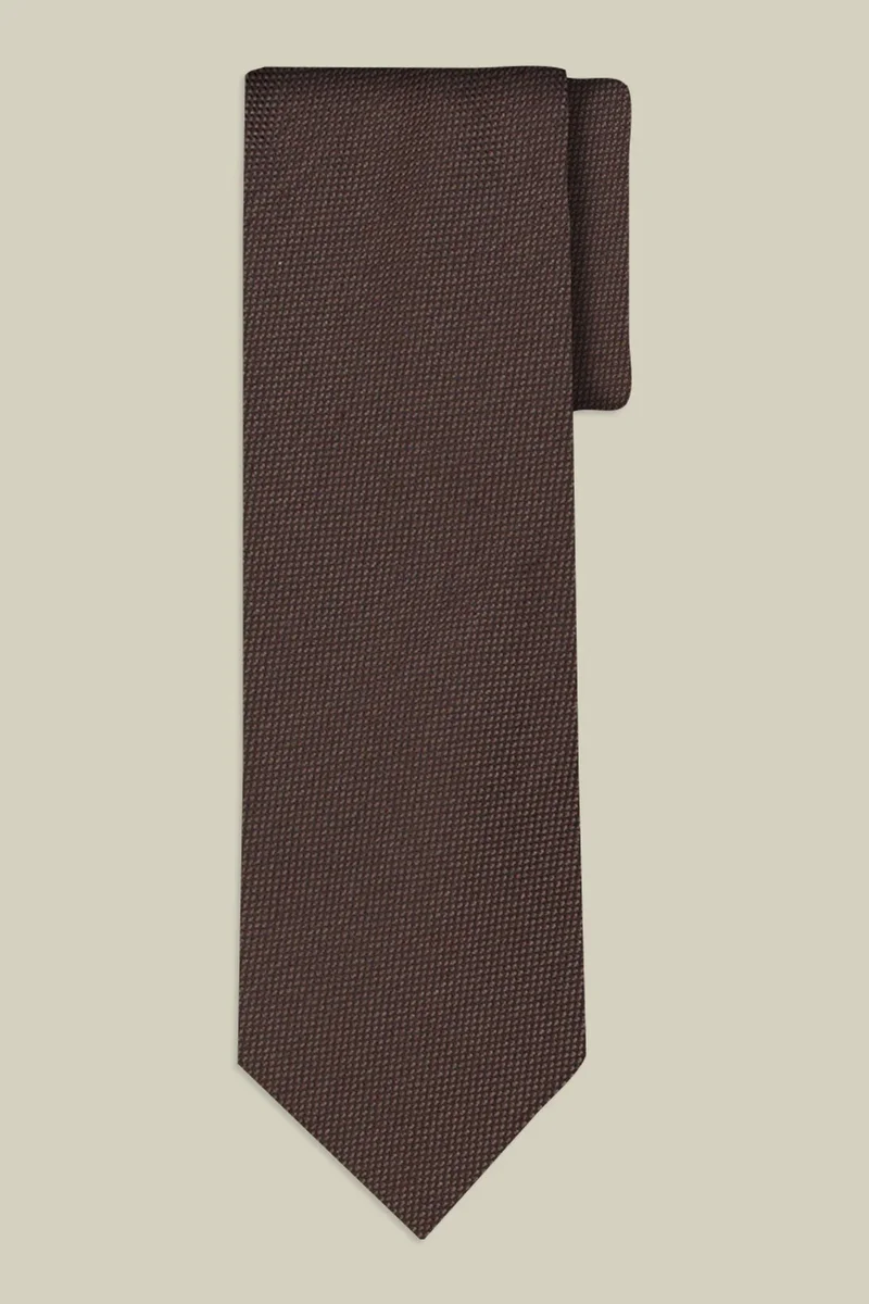 Doppelganger Solid-color men's tie - Brown