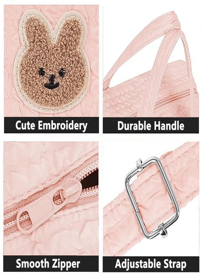 NIKUKY Baby Diaper Bag Tote, Cute Small Crossbody Nappy Mommy Bag, Lightweight Travel & Hospital Multifunction Storage Tote - Image 5